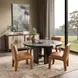 Celadon Truffle Roast 60" Round Dining Table
