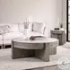 Sonoma Antique White And Distressed Gray Round Coffee Table