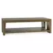 Troy Suede Brown Rectangular Coffee Table