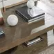 Troy Suede Brown Rectangular Coffee Table