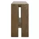 Troy Suede Brown Rectangular Console Table