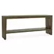 Troy Suede Brown Rectangular Console Table