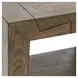 Troy Suede Brown Square End Table