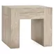 Bristol Aged Cream Square End Table