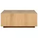 Layne True Natural Square Coffee Table with Casters