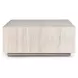 Layne Milk White Square Coffee Table with Casters
