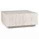 Layne Milk White Square Coffee Table with Casters