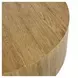 Layne Light Brown Round Coffee Table with Casters