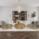 Layne Light Brown Round Coffee Table with Casters