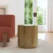 Layne Light Brown Round End Table