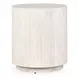 Layne Milk White Round End Table