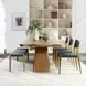 Orlando Light Brown 95" Rectangular Dining Table