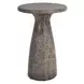 Collins Dark Gray 19" Round Outdoor Concrete Top Accent Table