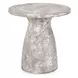 Collins Light Gray 16" Round Outdoor Concrete Top Accent Table
