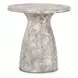 Collins Light Gray 16" Round Outdoor Concrete Top Accent Table