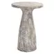 Collins Light Gray 19" Round Outdoor Concrete Top Accent Table