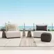 Collins Light Gray 19" Round Outdoor Concrete Top Accent Table