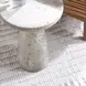 Collins Light Gray 19" Round Outdoor Concrete Top Accent Table