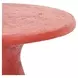 Collins Rust Round Outdoor Concrete Top Accent Table