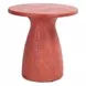 Collins Rust Round Outdoor Concrete Top Accent Table