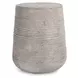 Nellie Light Gray Round Outdoor Concrete Top End Table