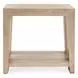 Troy Aged Cream Square End Table