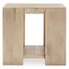 Troy Aged Cream Square End Table