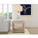 Troy Aged Cream Square End Table