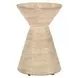 Fern Beige Round Outdoor Concrete Top Accent Table
