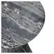 Fern Black Round Outdoor Concrete Top Accent Table