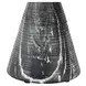 Fern Black Round Outdoor Concrete Top Accent Table