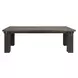 Duncan Suede Brown and Carbon Black 90" Rectangular Dining Table