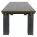 Duncan Suede Brown and Carbon Black 90" Rectangular Dining Table