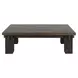 Duncan Suede Brown and Carbon Black Rectangular Coffee Table