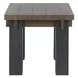 Duncan Suede Brown and Carbon Black Square End Table