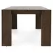 Troy Suede Brown 89" Rectangular Dining Table