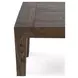 Troy Suede Brown 89" Rectangular Dining Table