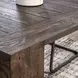 Troy Suede Brown 89" Rectangular Dining Table