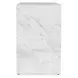 Marmo Ivory and Gray Rectangular Outdoor Concrete Top End Table