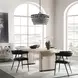 Lynx Antique White 94" Rectangular Dining Table