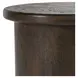Runa Coffee Brown Round End Table