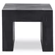 Bristol Aged Black Square End Table