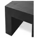 Bristol Aged Black Square End Table