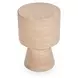 Terrace Beige Round Outdoor Concrete Top Accent Table