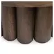 Tiber Toasted Brown Round Coffee Table