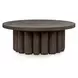 Tiber Toasted Brown Round Coffee Table