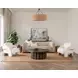 Tiber Toasted Brown Round Coffee Table