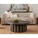 Tiber Toasted Brown Round Coffee Table