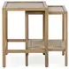 Devin Khaki Mist Rectangular Nesting Accent Table
