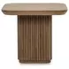 Vander Tawny Brown Square End Table